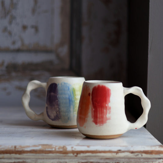 Rainbow Celebration Mug in Cream