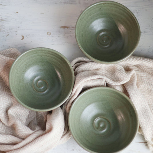 Ice Cream Bowl in Sage Green