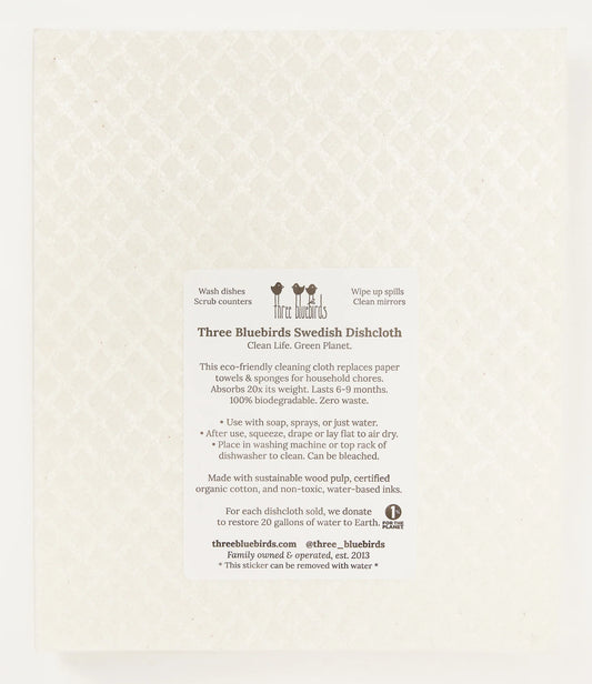 Dogs on White Swedish Dishcloth