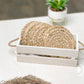 Natural Jute Braided Round Coaster 4 inch round