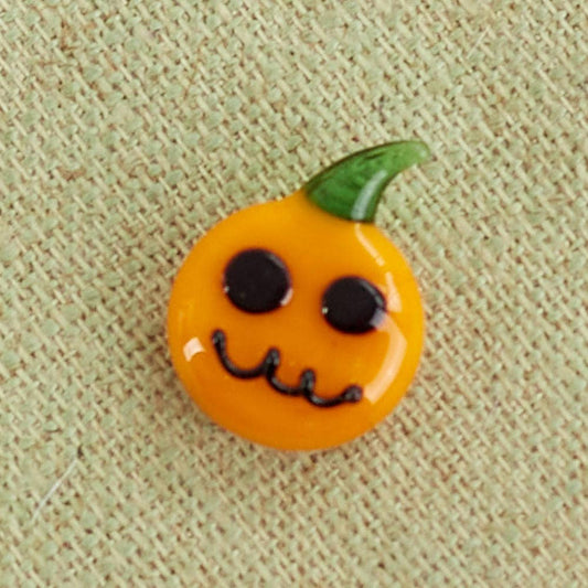 Mini Hand-Blown Glass Halloween Jack o Lantern Figurine