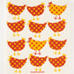 Little Chickens Swedish Dishcloth
