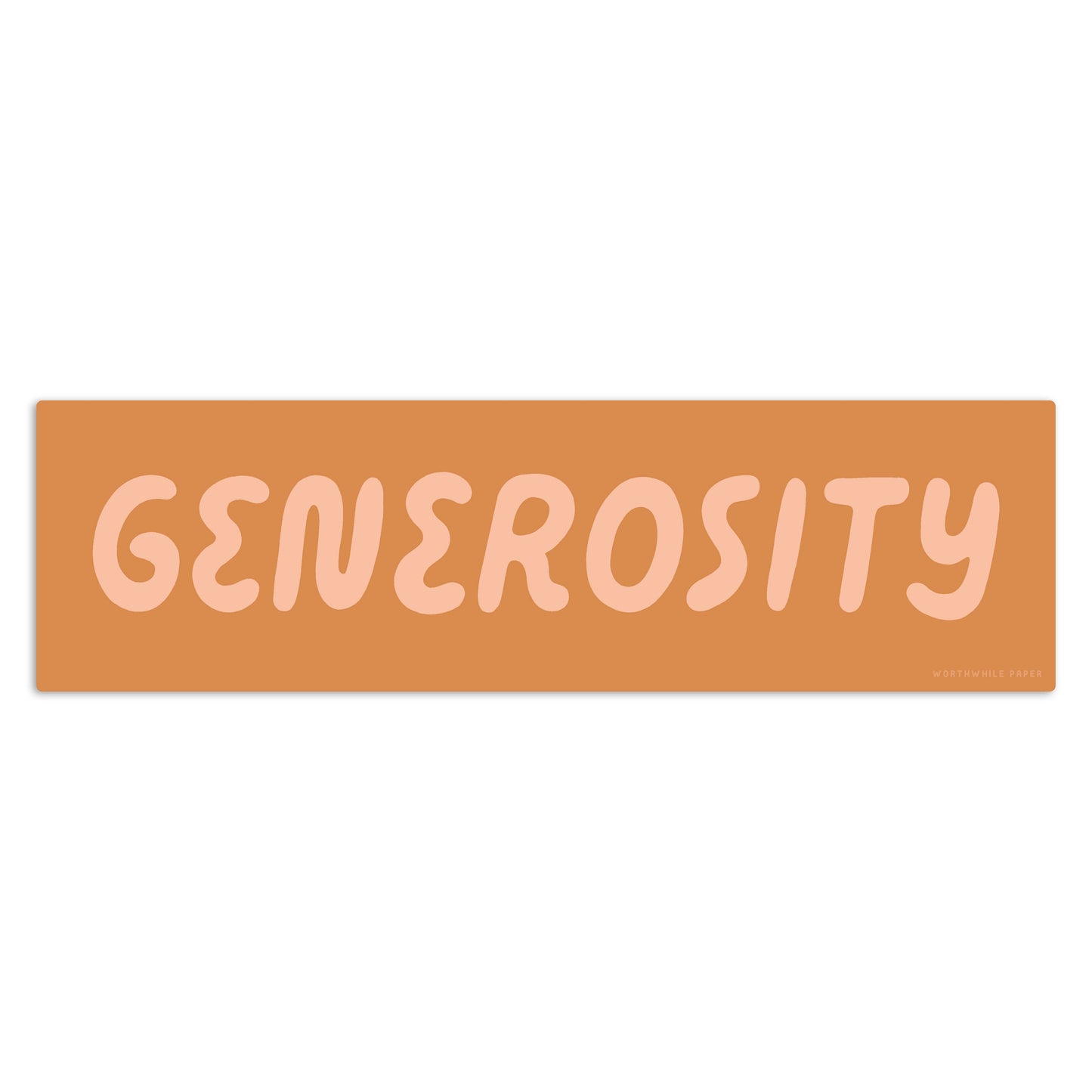 Generosity Sticker Worthwhile Paper