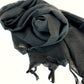 Cotton Scarf in Rich Black
