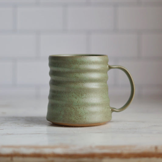 Diner Inspired Mug in Sage Green