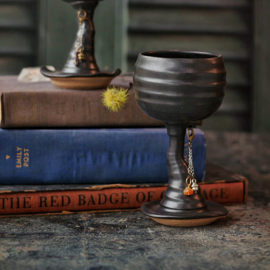 Black Chalice in 2 Sizes | Handmade for Halloween