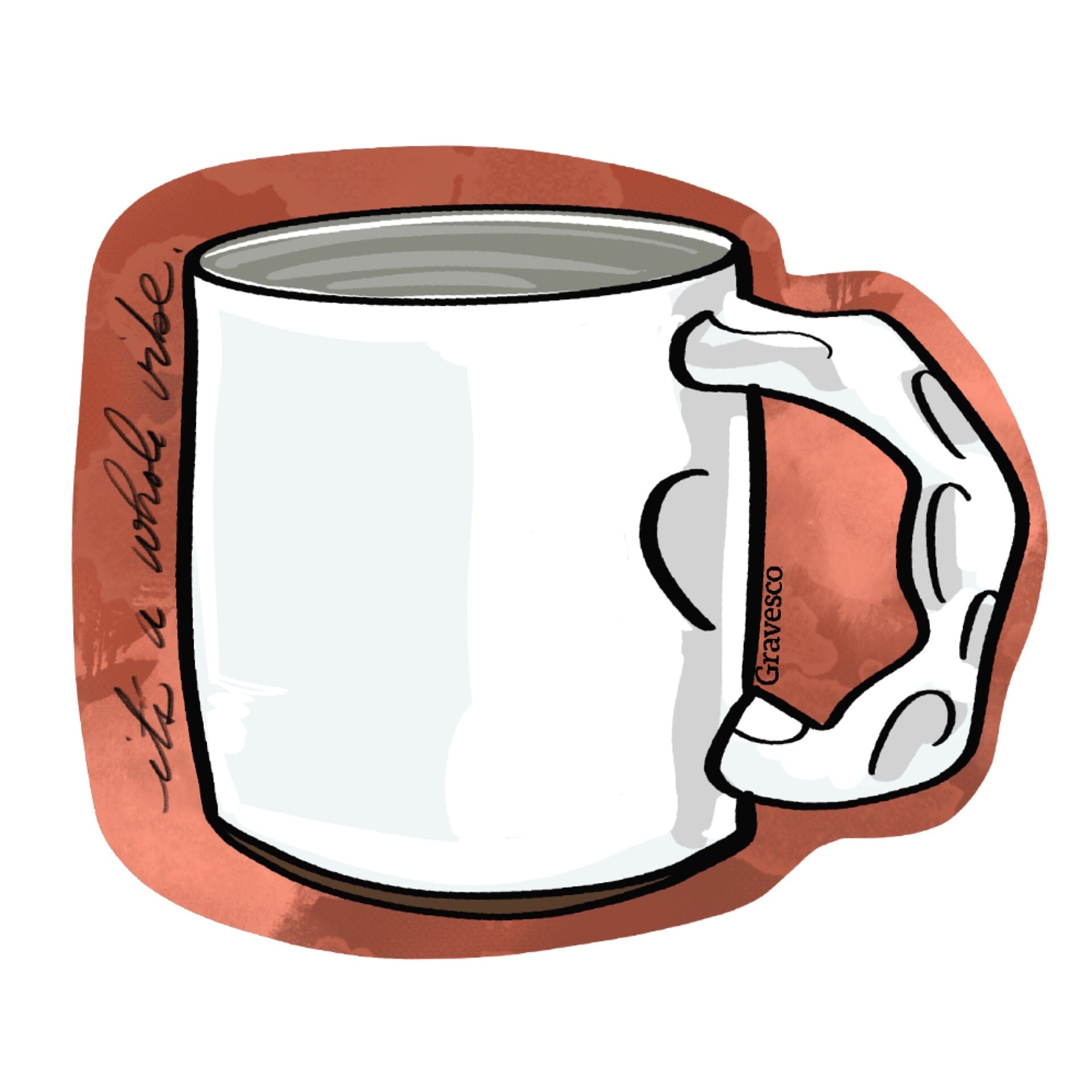 It’s a whole vibe 3 inch sticker Gravesco 