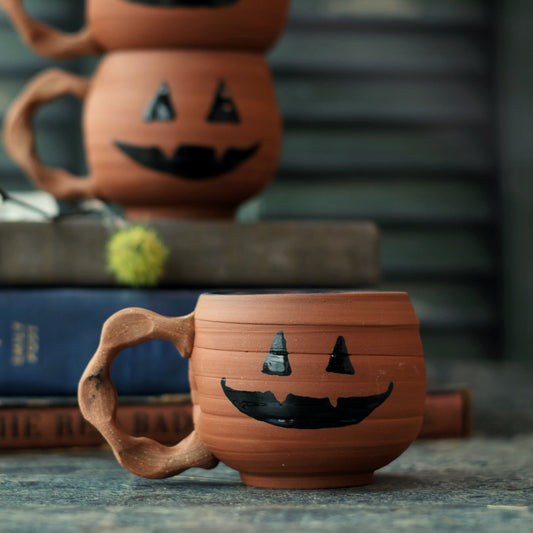 Jack O Lantern Pumpkin Mug | Handmade for Halloween