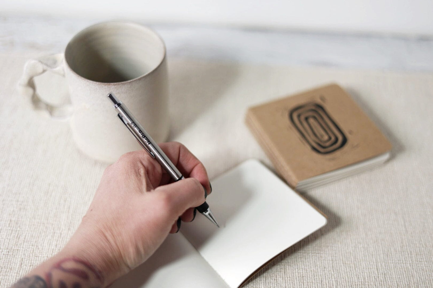 Ripples 4x4 inch blank notebook blank sketchbook Gravesco 