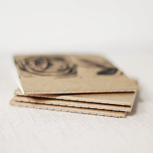 Rose 4x4 inch blank notebook blank sketchbook Gravesco