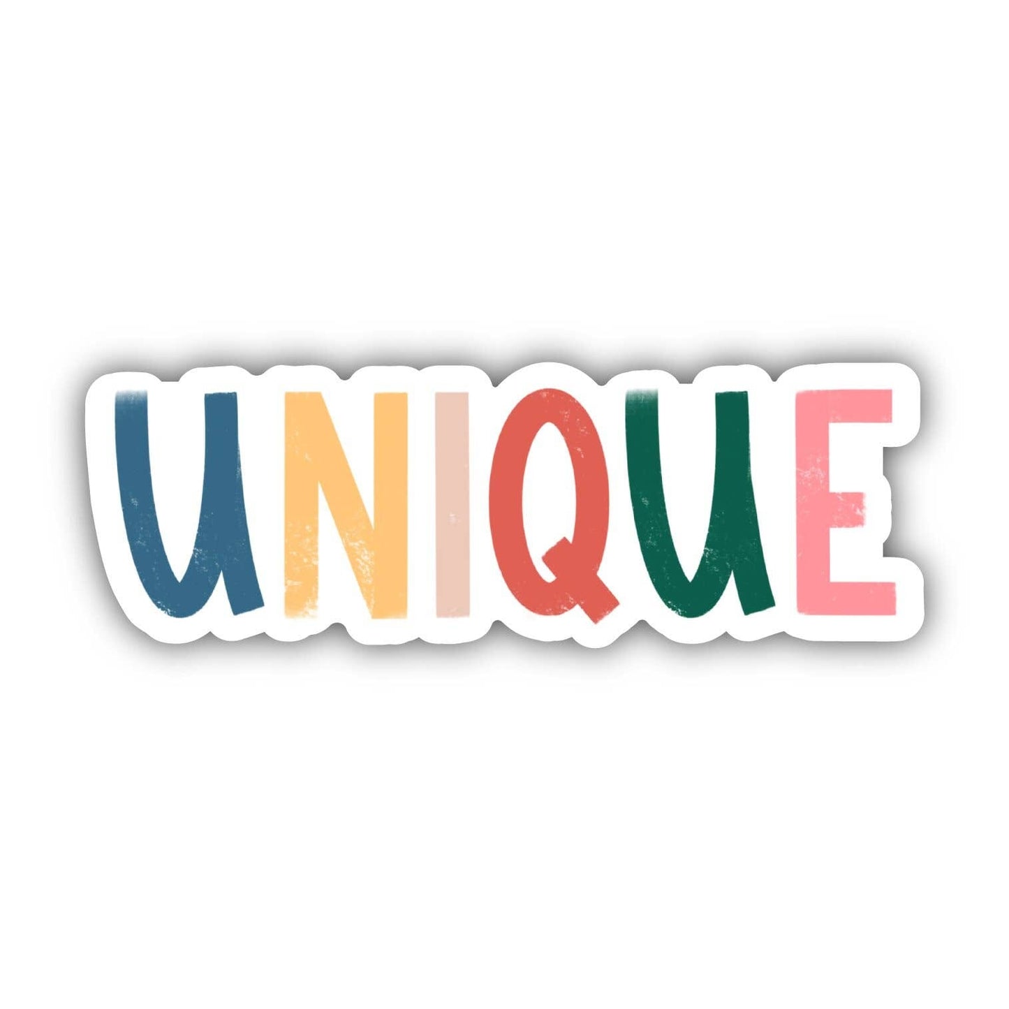 Unique - Multicolor Lettering Sticker Big Moods