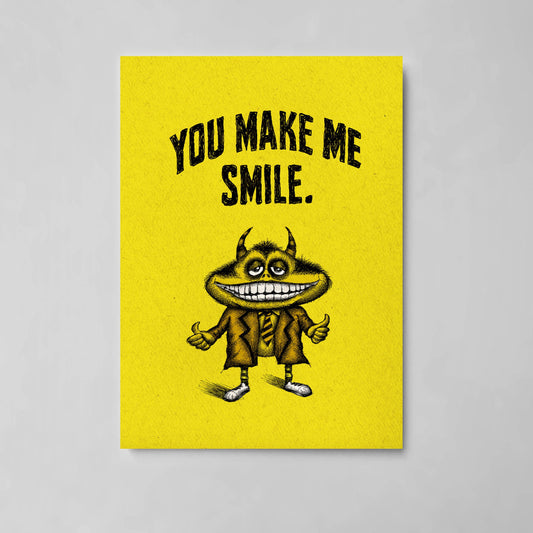 You Make Me Smile Bald Guy Greetings